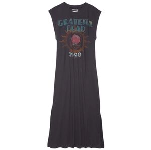 AE Grateful Dead Graphic T-Shirt Midi Dress Size XXS